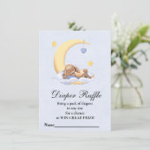 Umschließungskarte Babydusche Windelwanne. Begleitkarte (Stehend Vorderseite)