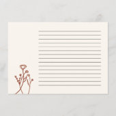 Umschließungskarte Begleitkarte (Rückseite)