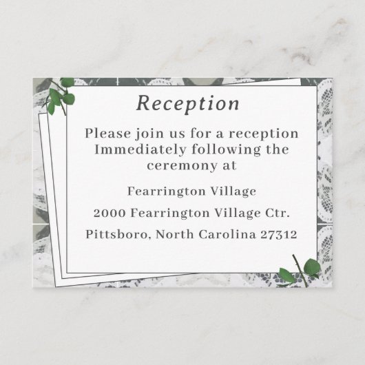 Umschließungskarte Begleitkarte (Vorderseite)