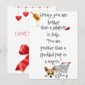 Umschließungskarte Begleitkarte (Vorne/Hinten)