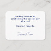 Umschließungskarte Begleitkarte (Rückseite)