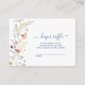 Umschließungskarte für das Baby in blutenden Wildb Begleitkarte (Vorderseite)