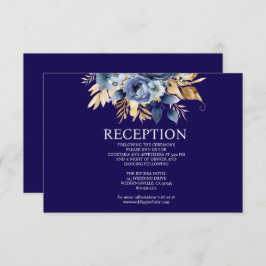 Umschließungskarte für den blauen und goldenen Emp Begleitkarte