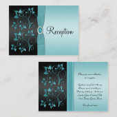 Umschließungskarte für den blauen und schwarzen Em Begleitkarte (Vorne/Hinten)