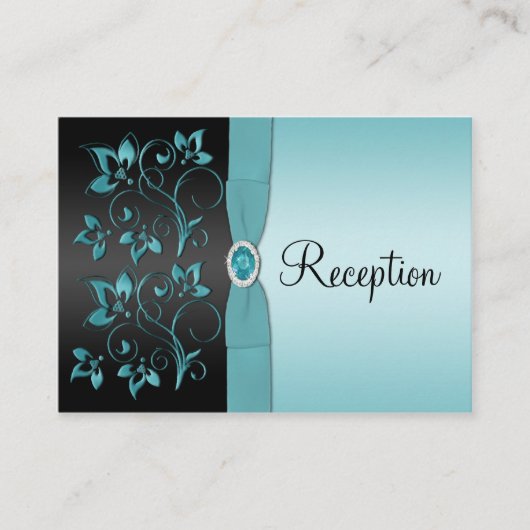 Umschließungskarte für den blauen und schwarzen Em Begleitkarte (Vorderseite)