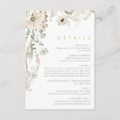 Umschließungskarte für die akustische Wildblume Begleitkarte (Vorderseite)