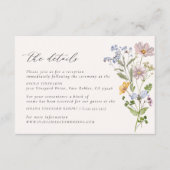 Umschließungskarte für die akustische Wildblume Begleitkarte (Vorderseite)