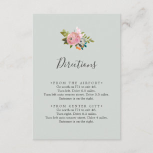 Umschließungskarte für die farbige Blume Begleitkarte