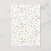 Umschließungskarte für die magische Waldflora Begleitkarte (Rückseite)