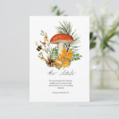 Umschließungskarte für die Pilzzerkleinerung im He Begleitkarte (Stehend Vorderseite)