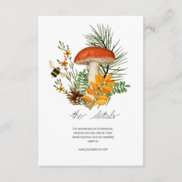 Umschließungskarte für die Pilzzerkleinerung im He Begleitkarte