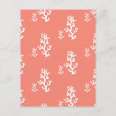Umschließungskarte für die Stranddetails | Koralle Begleitkarte (Rückseite)