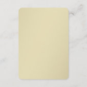 Umschließungskarte für Goldene Damast Begleitkarte (Rückseite)