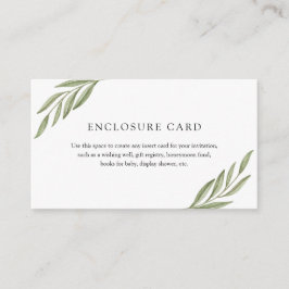 Umschließungskarte für grüne Branchen Begleitkarte