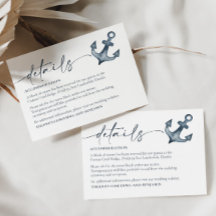 Umschließungskarte für Hochzeitssendungen am Meer