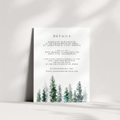 Umschließungskarte für Holzhütten Begleitkarte