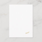 Umschließungskarte für katholische Winterhochzeite Begleitkarte (Rückseite)