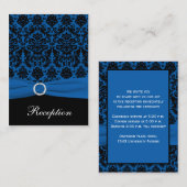 Umschließungskarte für Kobalt Blau und schwarze Da Begleitkarte (Vorne/Hinten)