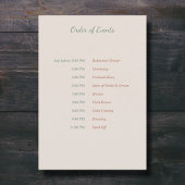 Umschließungskarte für Kranz und Hochzeit im Herbs Begleitkarte