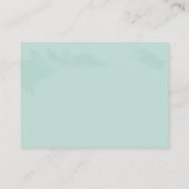 Umschließungskarte für moderne Aquarellfarben Begleitkarte (Rückseite)