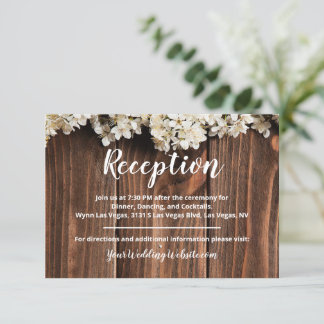 Umschließungskarte für rustikalen Empfang Begleitkarte