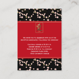 Umschließungskarte für Schwarze und Rote Kirsche Begleitkarte