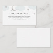 Umschließungskarte für Silbermond und Blaue Wolken Begleitkarte (Vorne/Hinten)