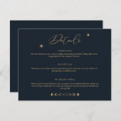 Umschließungskarte für Sonne und Mond Einladung (Vorne/Hinten)