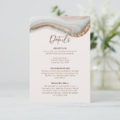 Umschließungskarte für Stone Agate Marble Begleitkarte (Stehend Vorderseite)