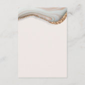 Umschließungskarte für Stone Agate Marble Begleitkarte (Rückseite)