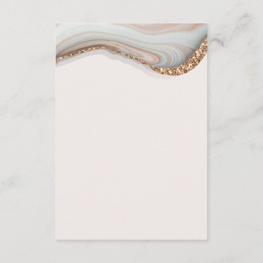 Umschließungskarte für Stone Agate Marble Begleitkarte (Rückseite)