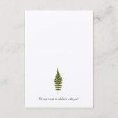 Umschließungskarte für Waldflächen Begleitkarte (Rückseite)