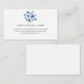 Umschließungskarte für Wasserfarbenblumen Begleitkarte (Vorne/Hinten)