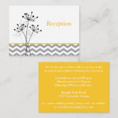 Umschließungskarte Gelbgrauweißer Empfang Begleitkarte (Vorne/Hinten)