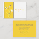 Umschließungskarte Gelbgrauweißer Empfang Begleitkarte (Vorne/Hinten)