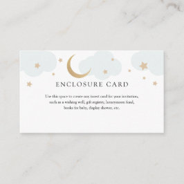 Umschließungskarte Gold Moon und Blue Clouds Begleitkarte