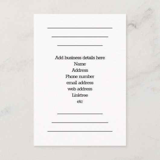 Umschließungskarte - QR Code Google Business Revie Begleitkarte (Rückseite)