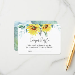 Umschließungskarte Windeln, Babydusche Begleitkarte