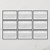 Umschließungskarten für das neue Jahr - Reinigungs (Vorderseite)