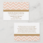 Umschließungskarten für Korallen und Zickzack Empf Begleitkarte (Vorne/Hinten)