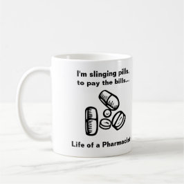 Umschlingen der Pillen, um die Wechsel einzulösen Kaffeetasse