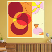 Umschlossene Null Leinwanddruck (Insitu (Wohnzimmer))