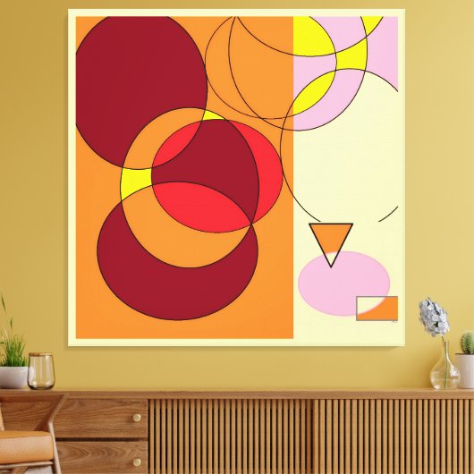 Umschlossene Null Leinwanddruck (Insitu (Wohnzimmer))