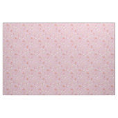 Umschriebene Blumen auf Hellrosa Stoff (Fat Quarter (45,7 x 55,9 cm))