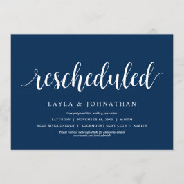 Umschulung, Hochzeit Ändern des Datums Einladung