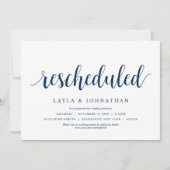 Umschulung, Hochzeit Ändern des Datums Einladung (Vorderseite)