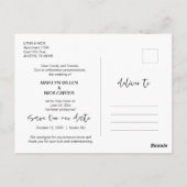 Umschulung, Hochzeitsstichtag, Änderung des Datums Postkarte (Rückseite)