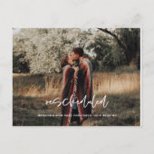 Umschulung, Hochzeitsstichtag, Änderung des Datums Postkarte (Vorderseite)