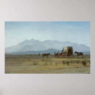 Umsichterwagen in den Rockies Poster