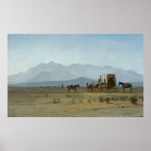 Umsichterwagen in den Rockies Poster (Vorne)
